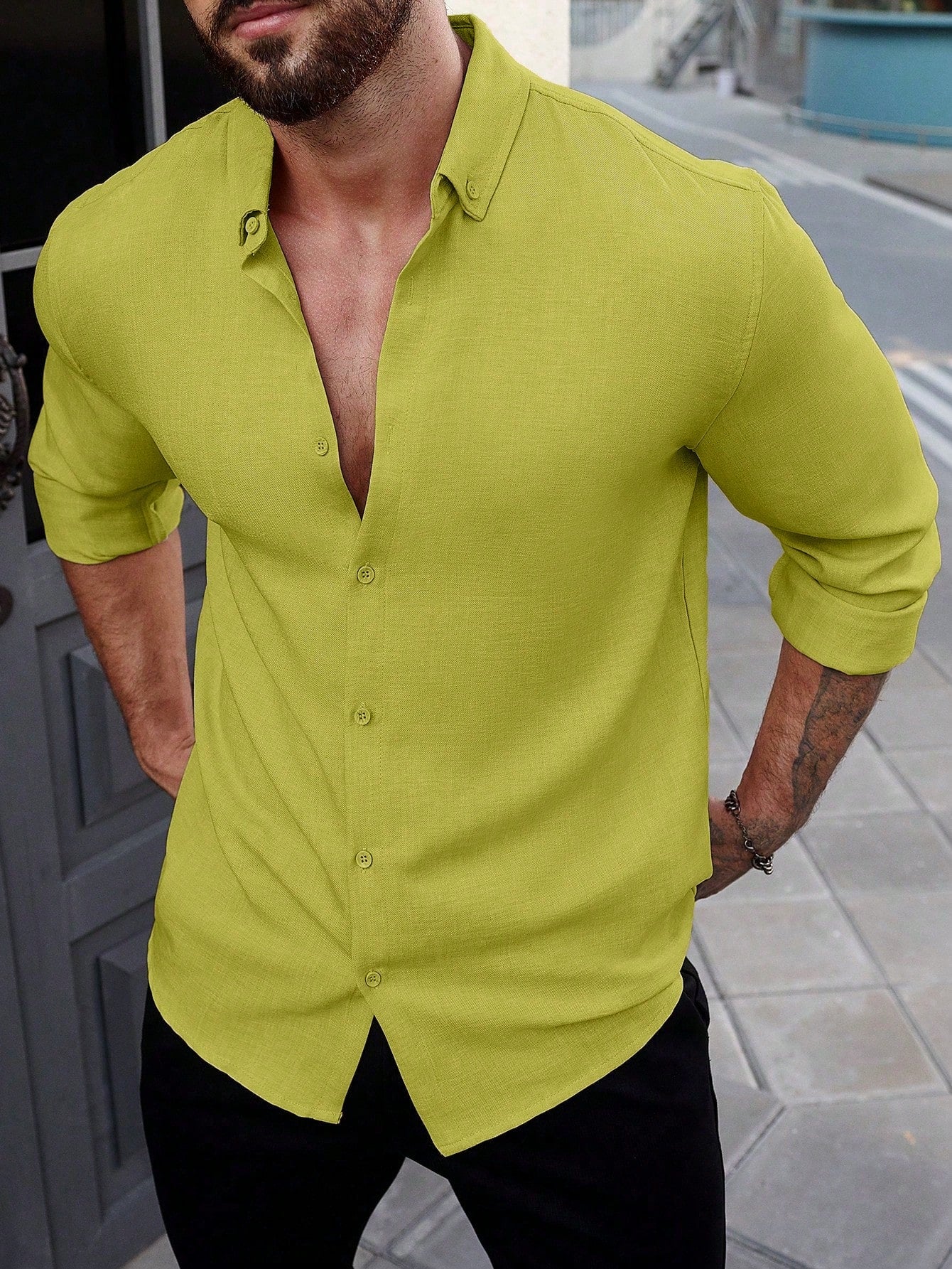 Camisa Masculina Manga Longa Comfort Men
