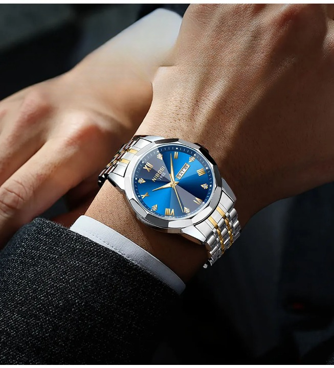 Relógio Masculino inox, Relógio Masculino Fino, Relógio Masculino elegante, Relógio Masculino de Luxo, Relógio Masculino Casual, Relógio Masculino Nibosi Prime, Relógio Masculino,