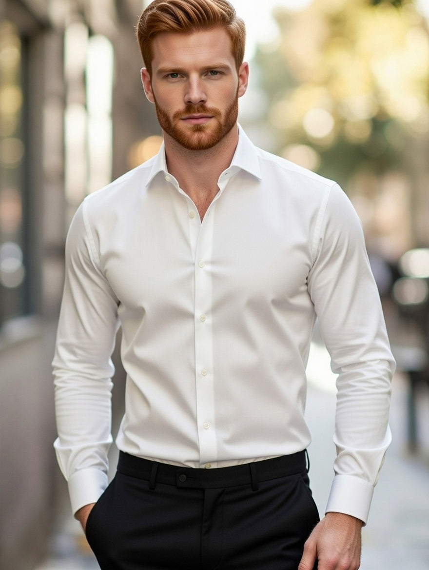 Camisa Masculina LuxMen Executive Slim Gents