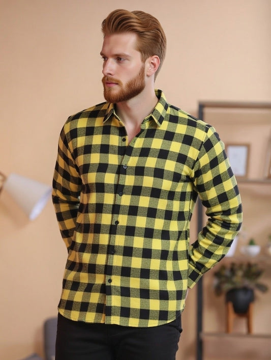 Camisa Masculina social Xadrez Eco Men