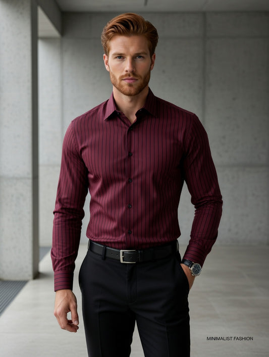 Camisa Casual Elite Masculina Slim Fit LuxMen