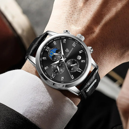 Relógio Masculino Couro, Relógio Masculino Fino, Relógio Masculino elegante, Relógio Masculino de Luxo, Relógio Masculino Casual, Relógio Masculino Craft Men , Relógio Masculino,