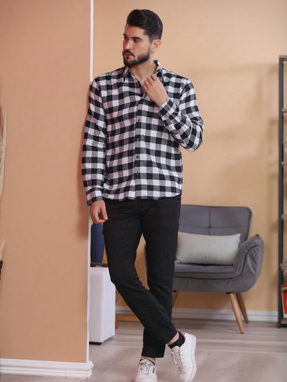 Camisa Masculina casual, Camisa Masculina moderna, Camisa Masculina elegante, Camisa Masculina versátil, Camisa Masculina  Eco Men, Camisa Masculina Xadrez,