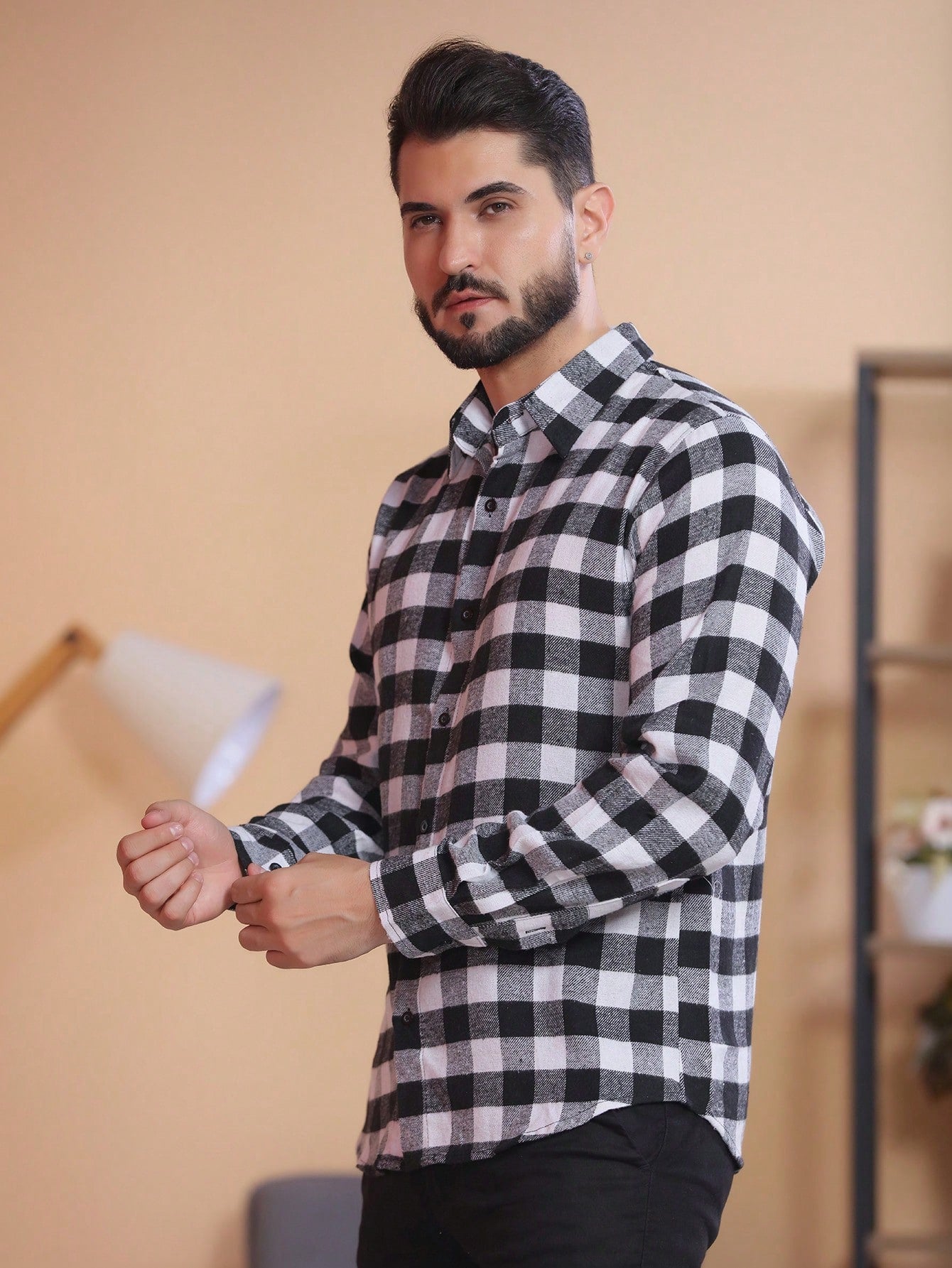 Camisa Masculina casual, Camisa Masculina moderna, Camisa Masculina elegante, Camisa Masculina versátil, Camisa Masculina  Eco Men, Camisa Masculina Xadrez,