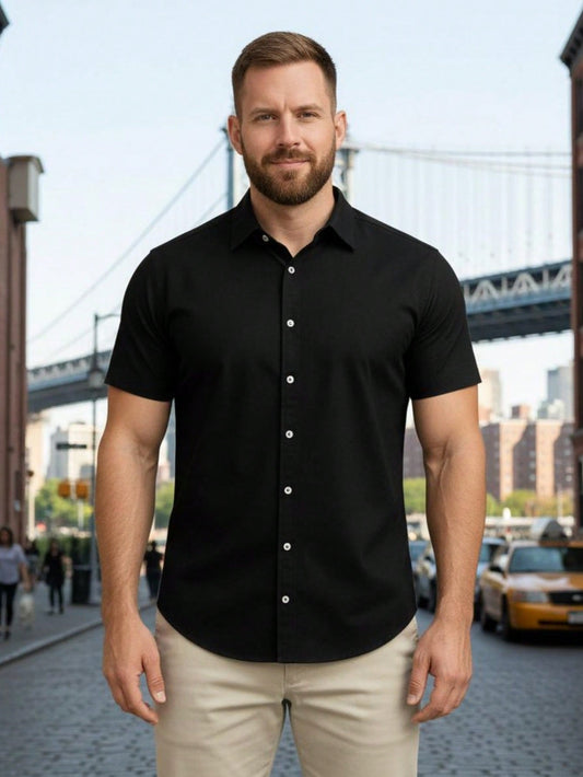 Camisa Masculina Slim Fit LuxMen Trend Premium