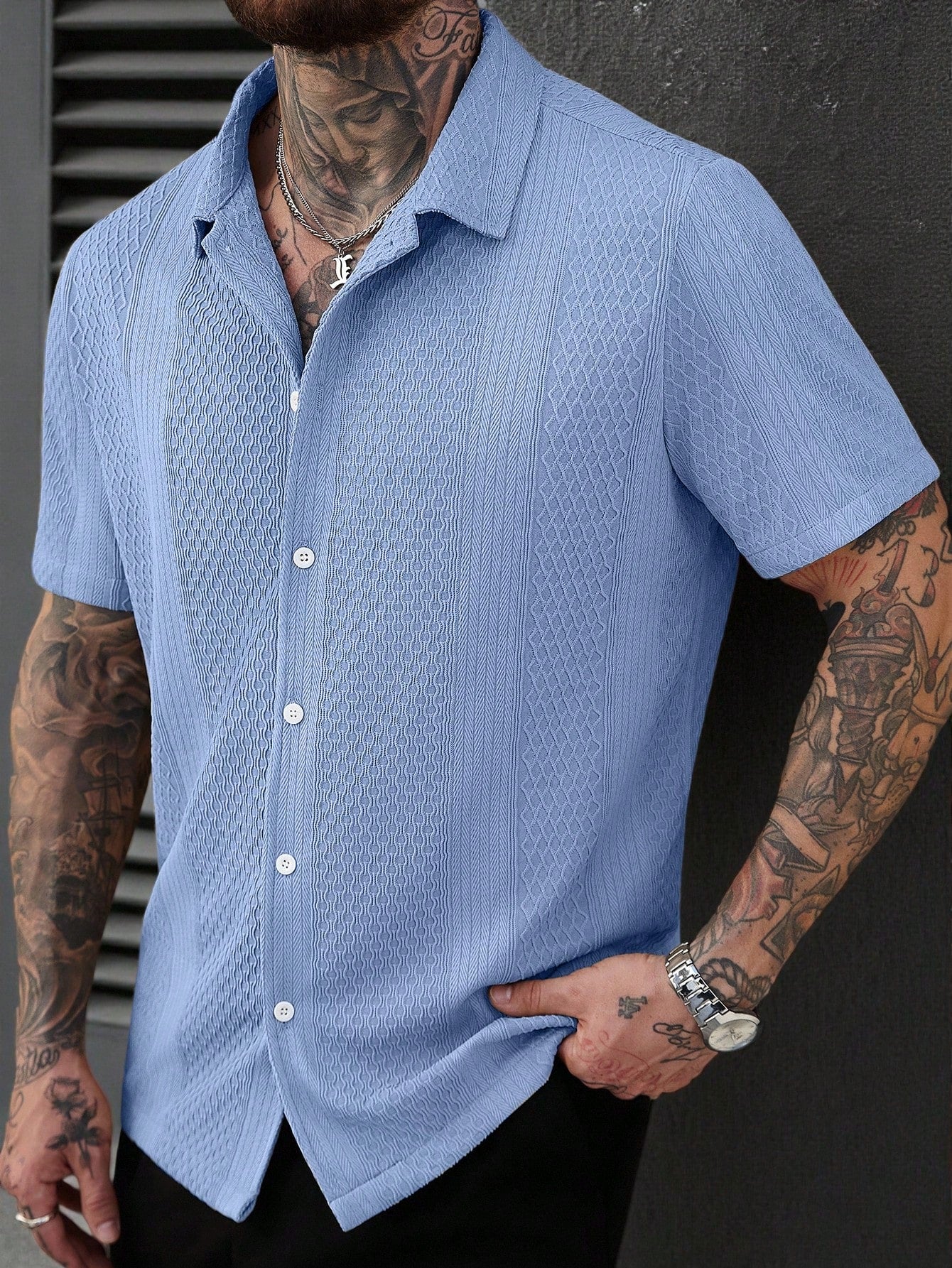 Camisa Masculina LuxMen Elite Slim Trendy