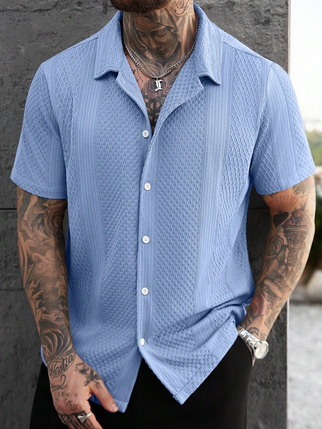 Camisa Masculina LuxMen Elite Slim Trendy
