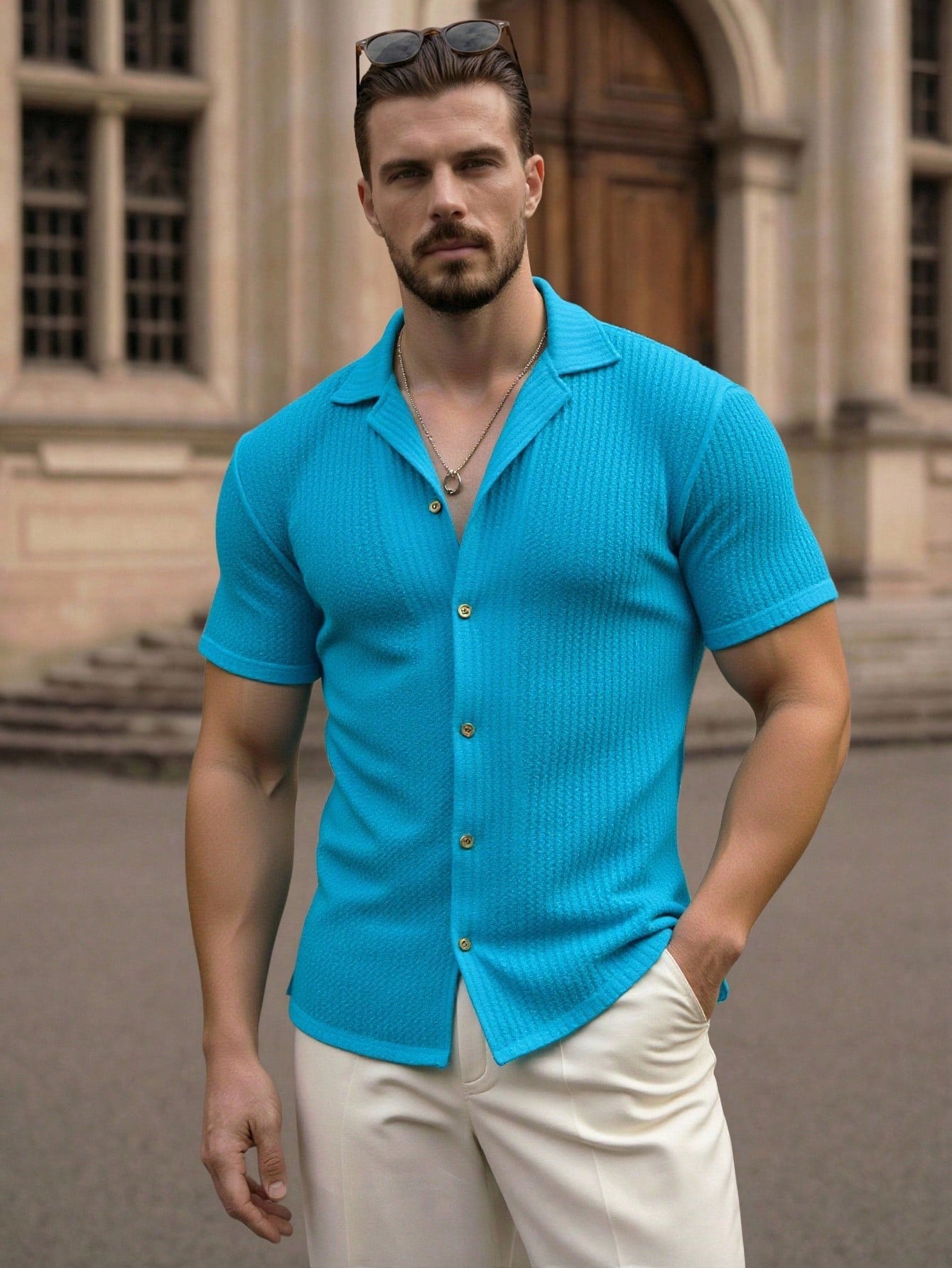 Camisa   Manga Curta Moda Maven