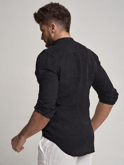 Camisa Masculina Gola Padre Lux Collar