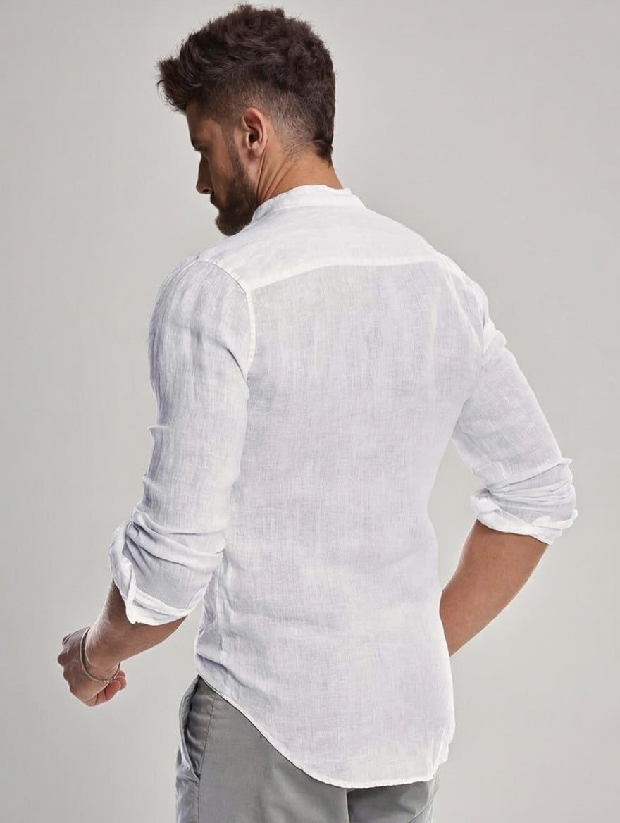 Camisa Masculina Gola Padre Lux Collar