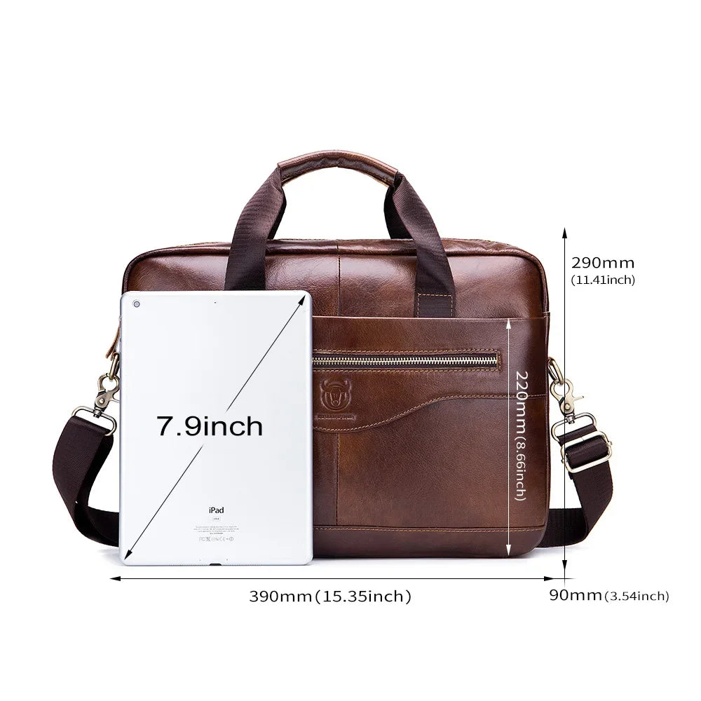Bolsa em couro genuíno BULLCAPTAIN