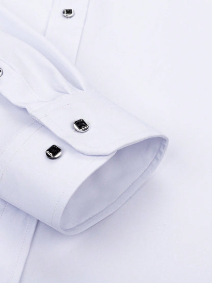 Camisa Masculina  Social Manga Curta Attire Men