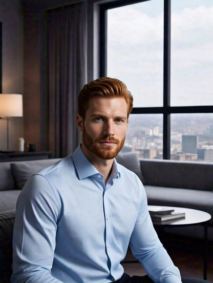 Camisa Social Masculina Slim LuxMen