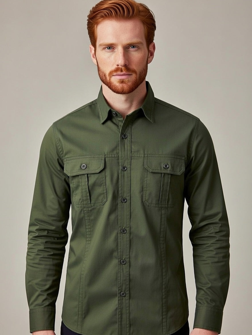 Camisa  Masculina De Algodão Dress Men
