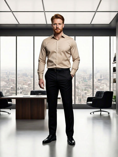 Camisa Social Masculina Slim LuxMen