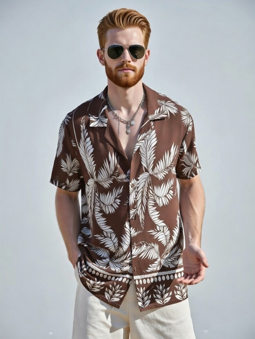 Camisa Estilo tropical Lux Men Com short
