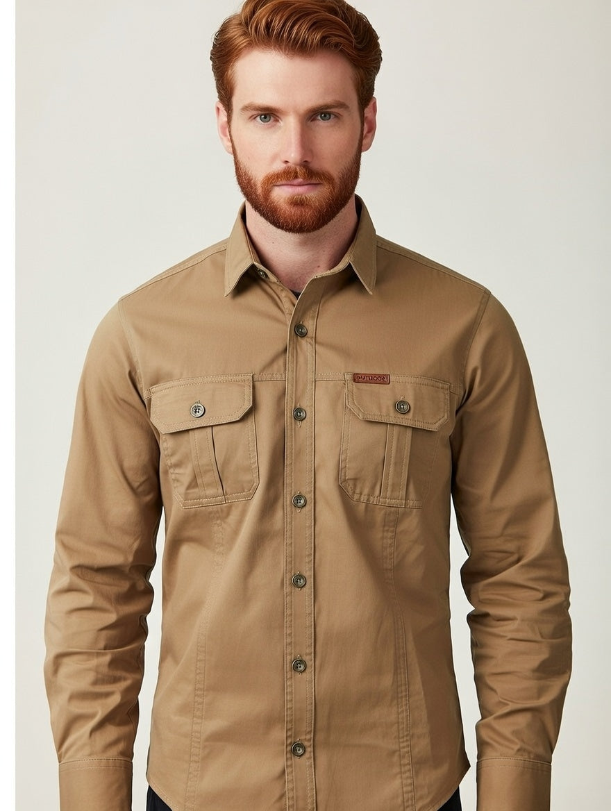 Camisa  Masculina De Algodão Dress Men