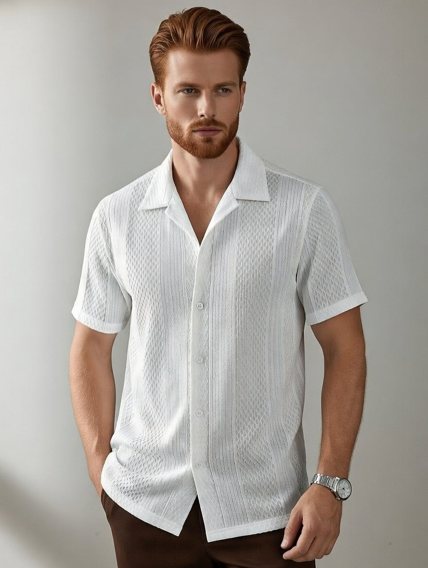 Camisa Masculina LuxMen Elite Slim Trendy