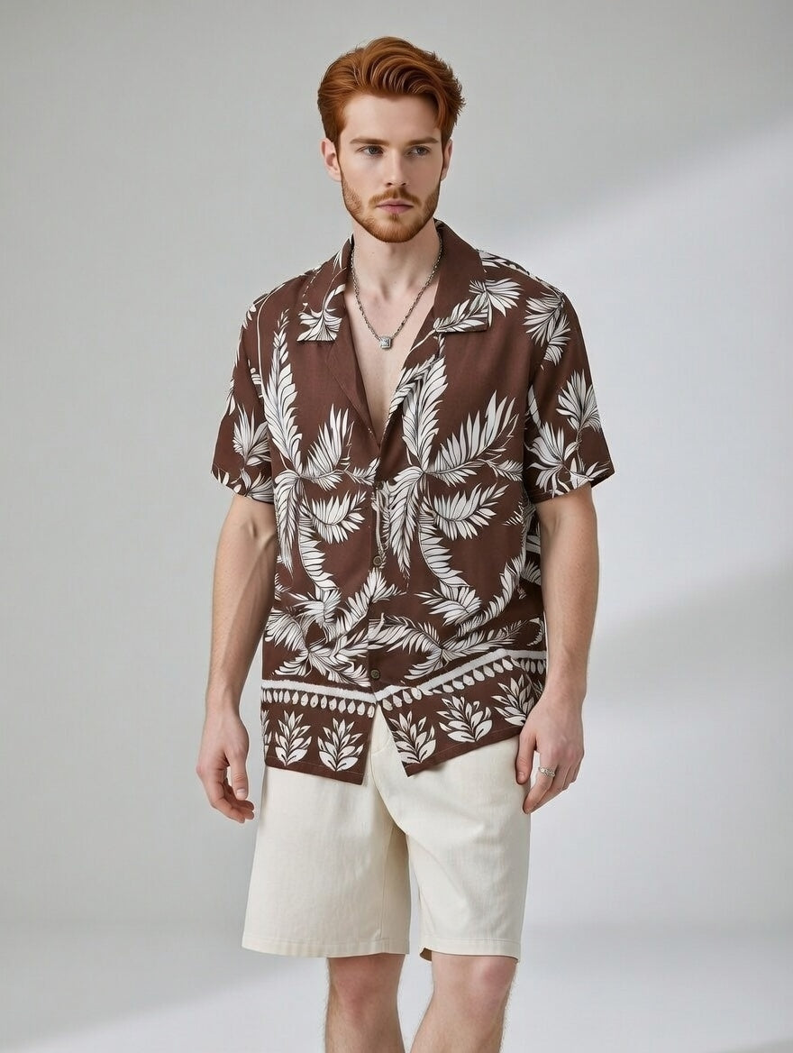 Camisa Estilo tropical Lux Men Com short