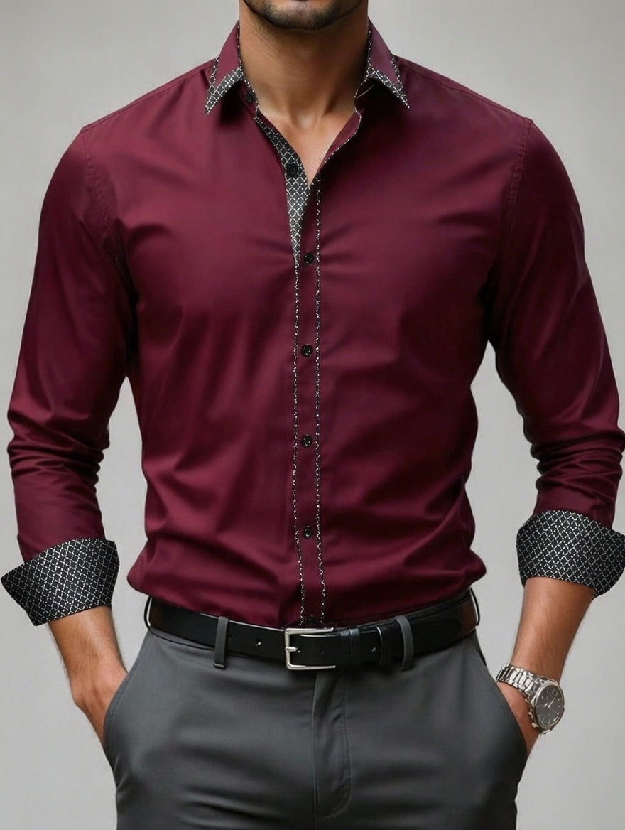 Camisa Masculina LuxMen Executive Slim Chic