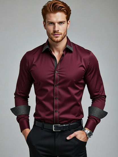 Camisa Masculina LuxMen Executive Slim Chic