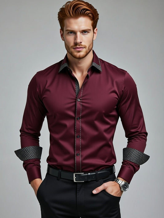 Camisa Masculina LuxMen Executive Slim Chic