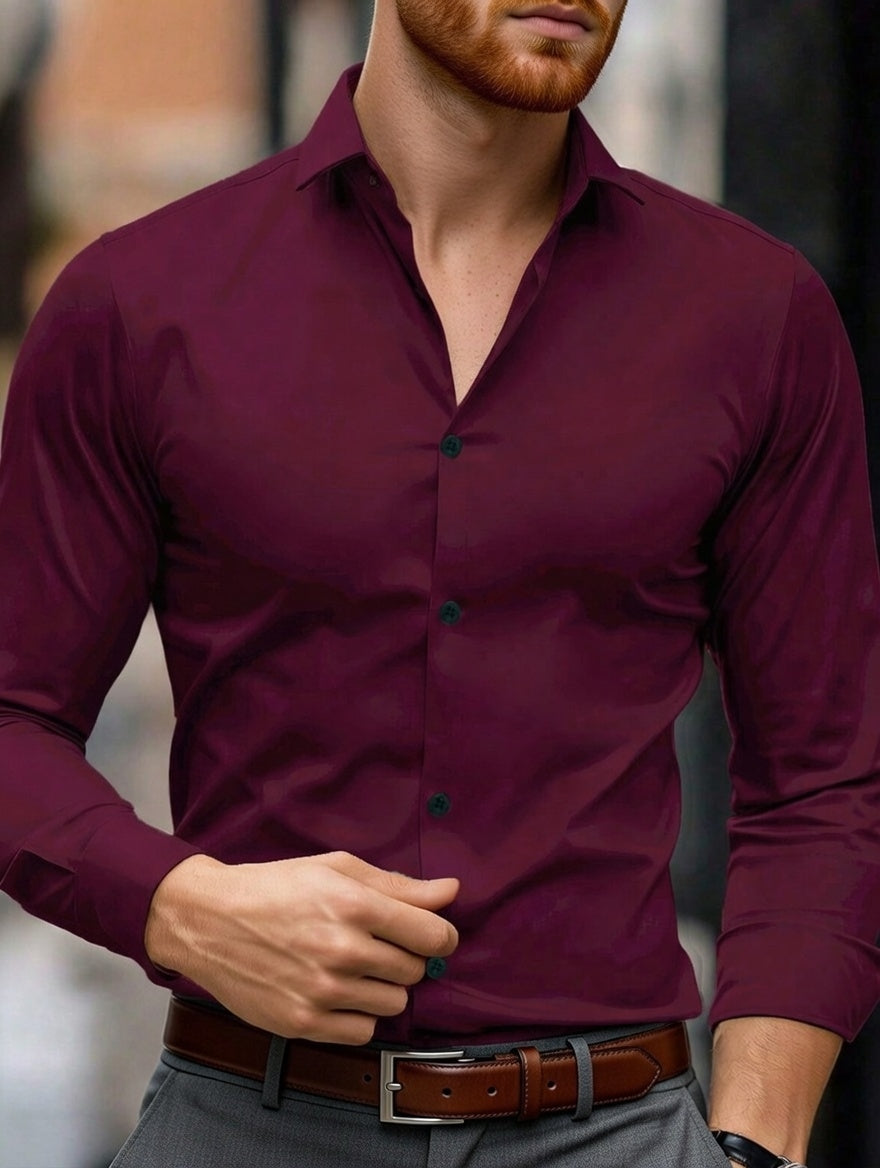Camisa Masculina LuxMen Executive Slim Gents
