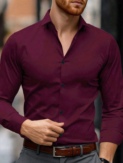 Camisa Masculina LuxMen Executive Slim Gents