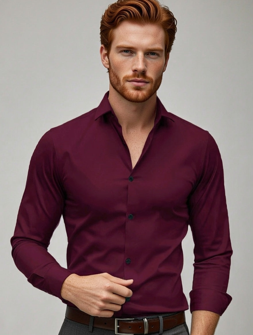 Camisa Masculina LuxMen Executive Slim Gents