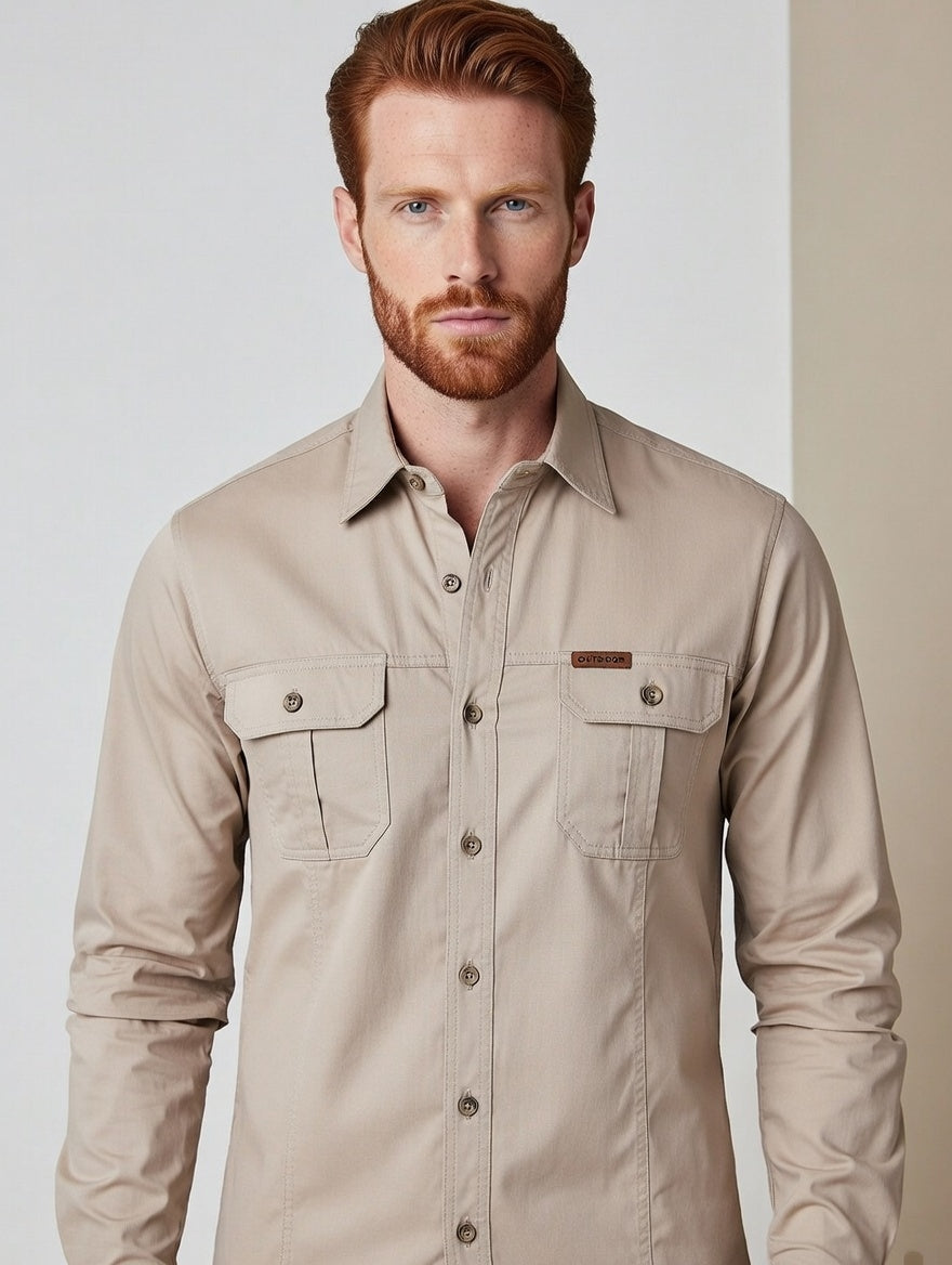 Camisa  Masculina De Algodão Dress Men