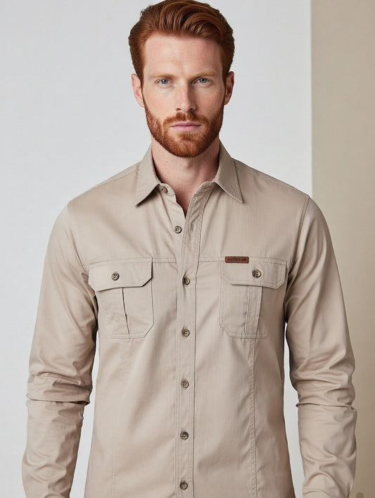 Camisa  Masculina De Algodão Dress Men