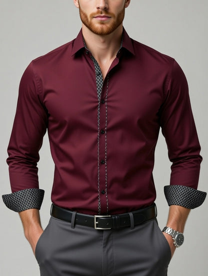 Camisa Masculina LuxMen Executive Slim Chic