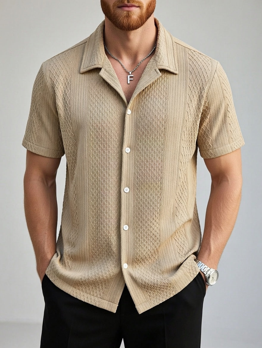 Camisa Masculina LuxMen Elite Slim Trendy