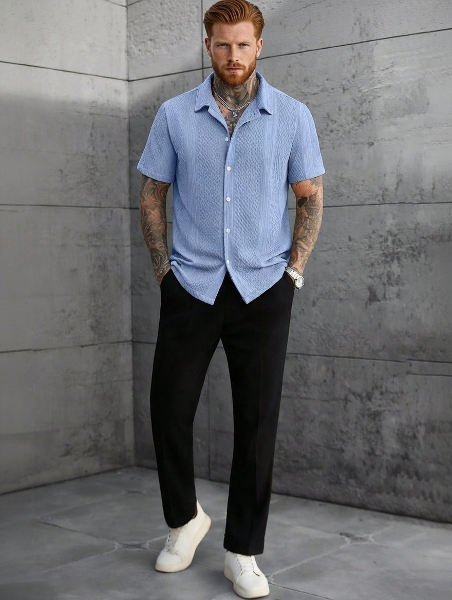 Camisa Masculina LuxMen Elite Slim Trendy