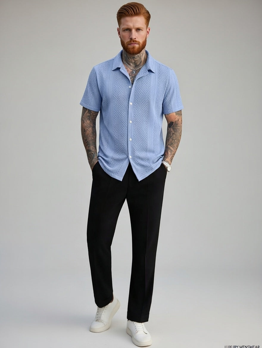 Camisa Masculina LuxMen Elite Slim Trendy