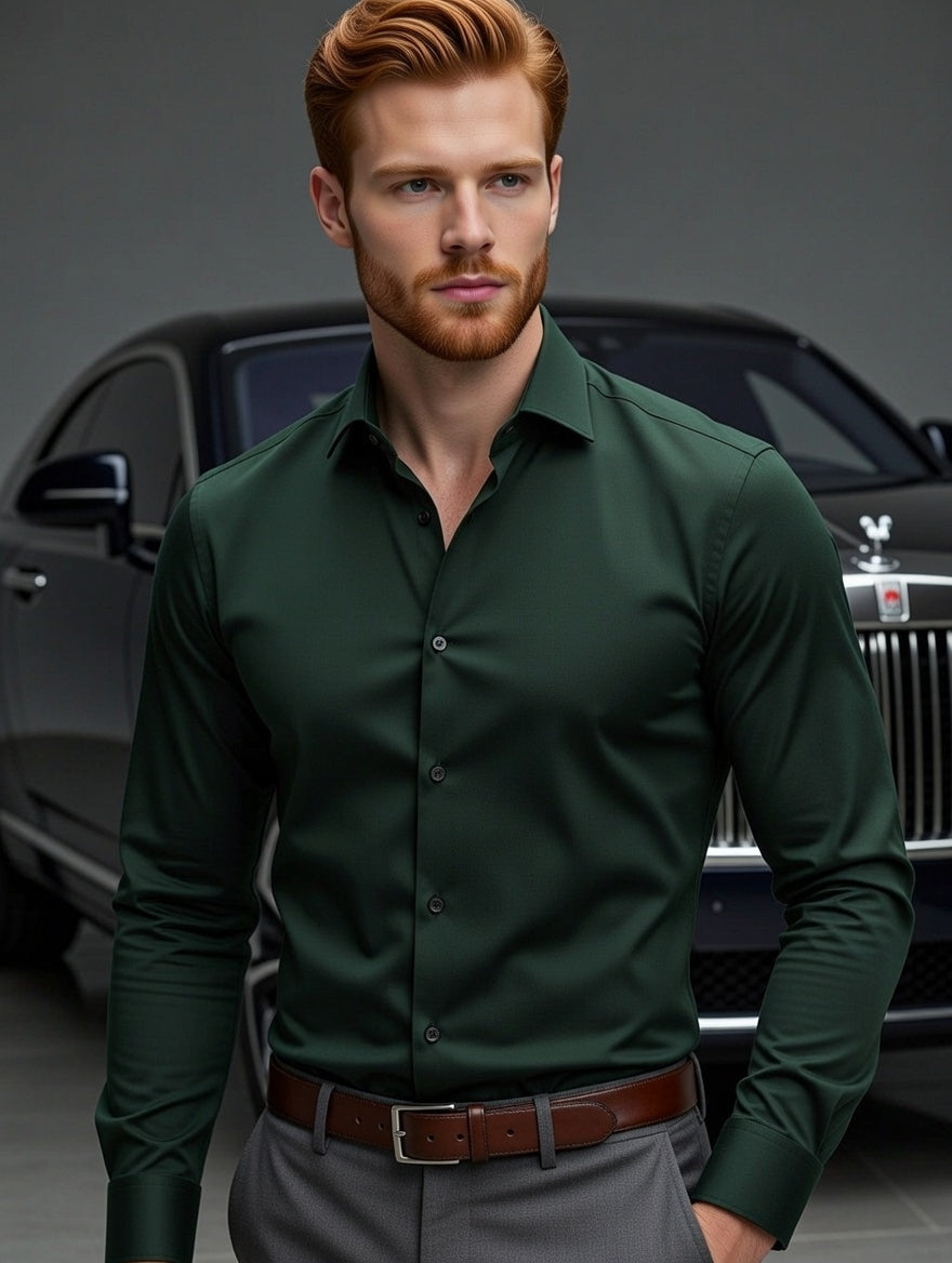 Camisa Masculina LuxMen Executive Slim Gents