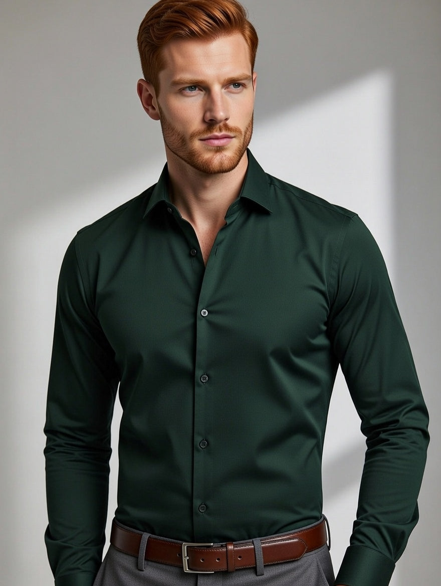 Camisa Masculina LuxMen Executive Slim Gents