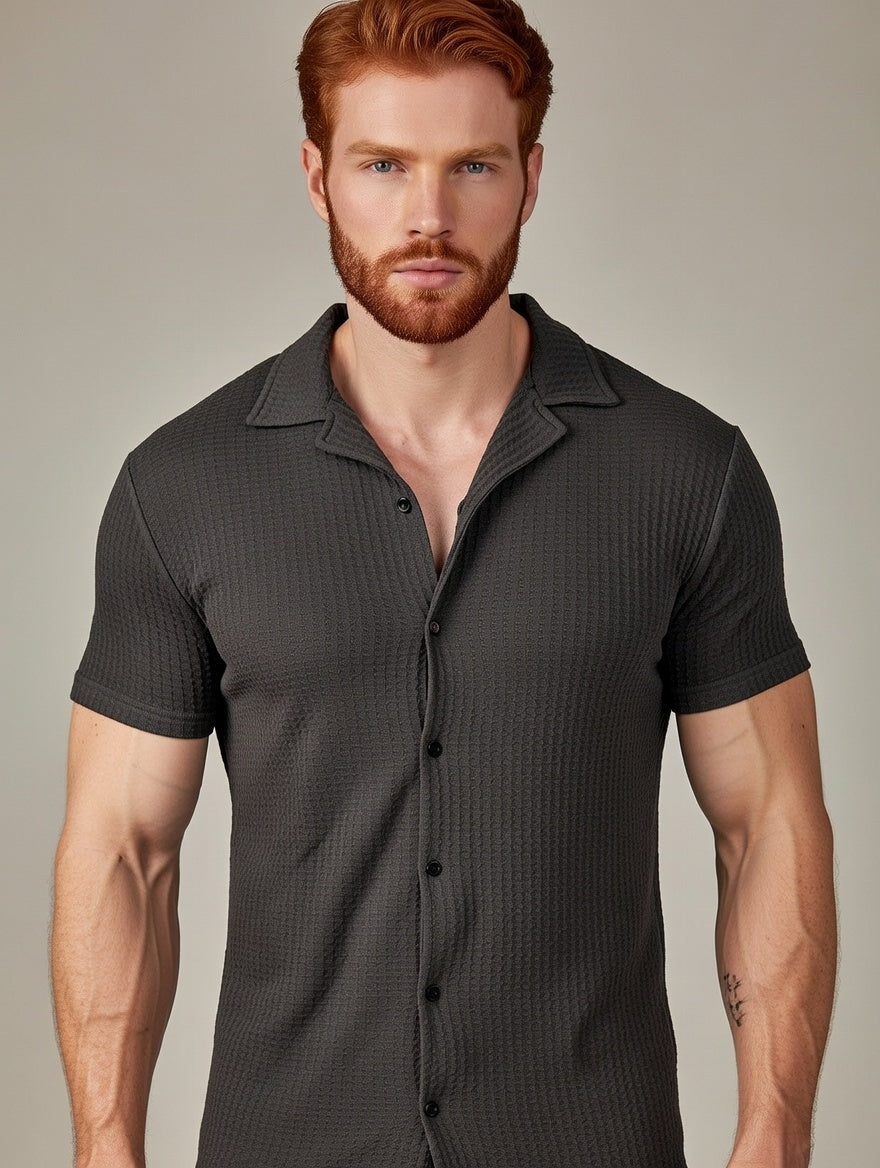 Camisa   Manga Curta Moda Maven