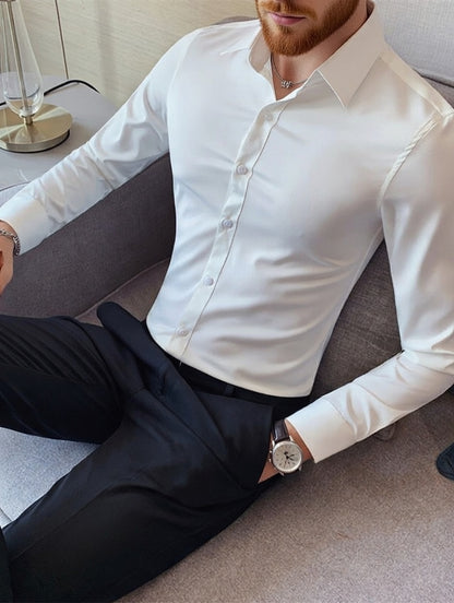 Camisa Social Masculina Slim LuxMen