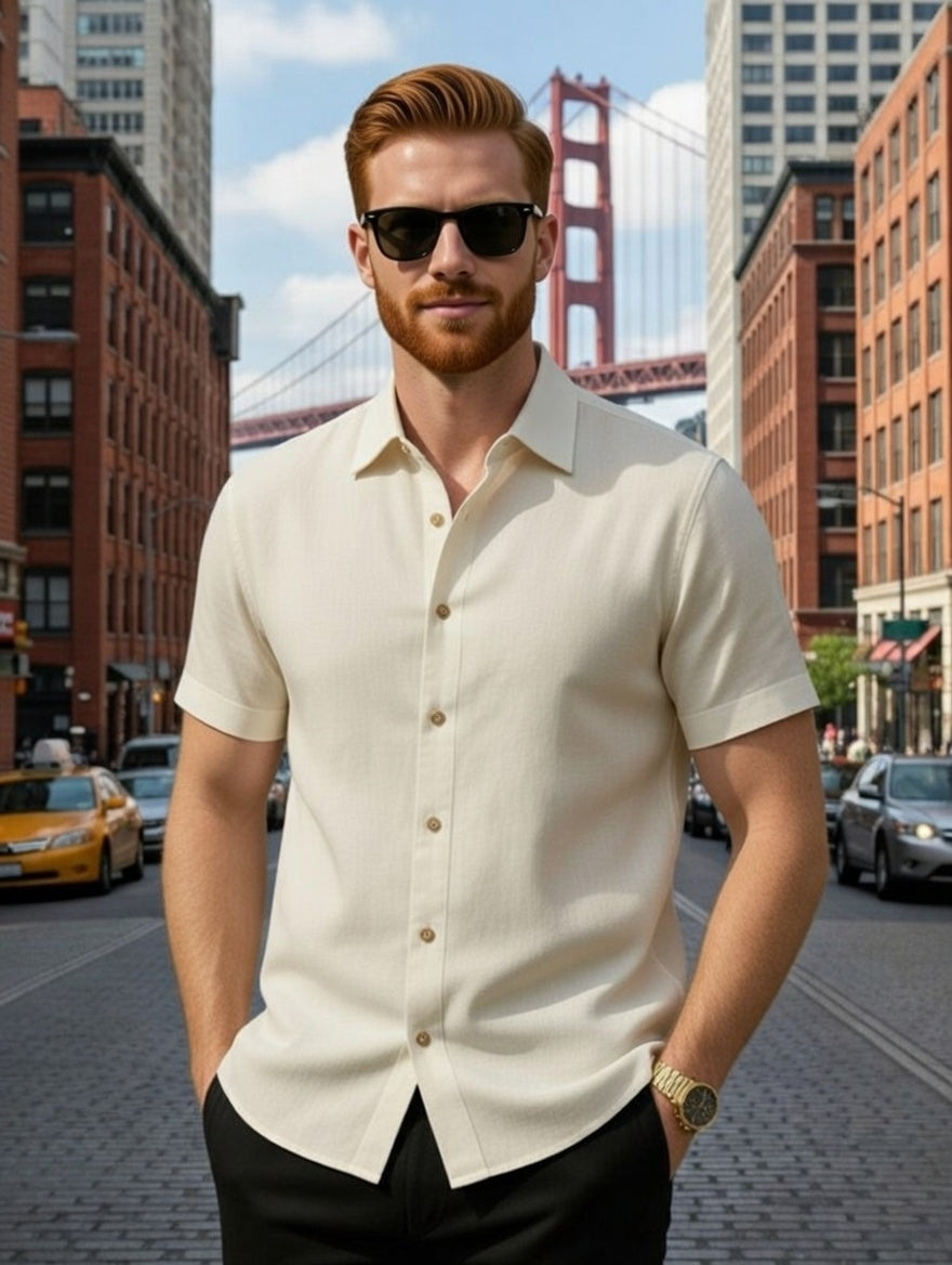 Camisa Masculina Slim Fit LuxMen Trend Premium