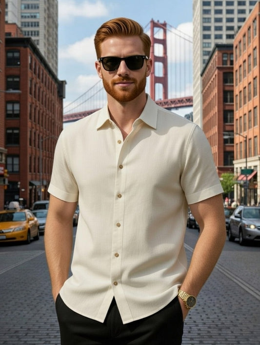 Camisa Masculina Slim Fit LuxMen Trend Premium