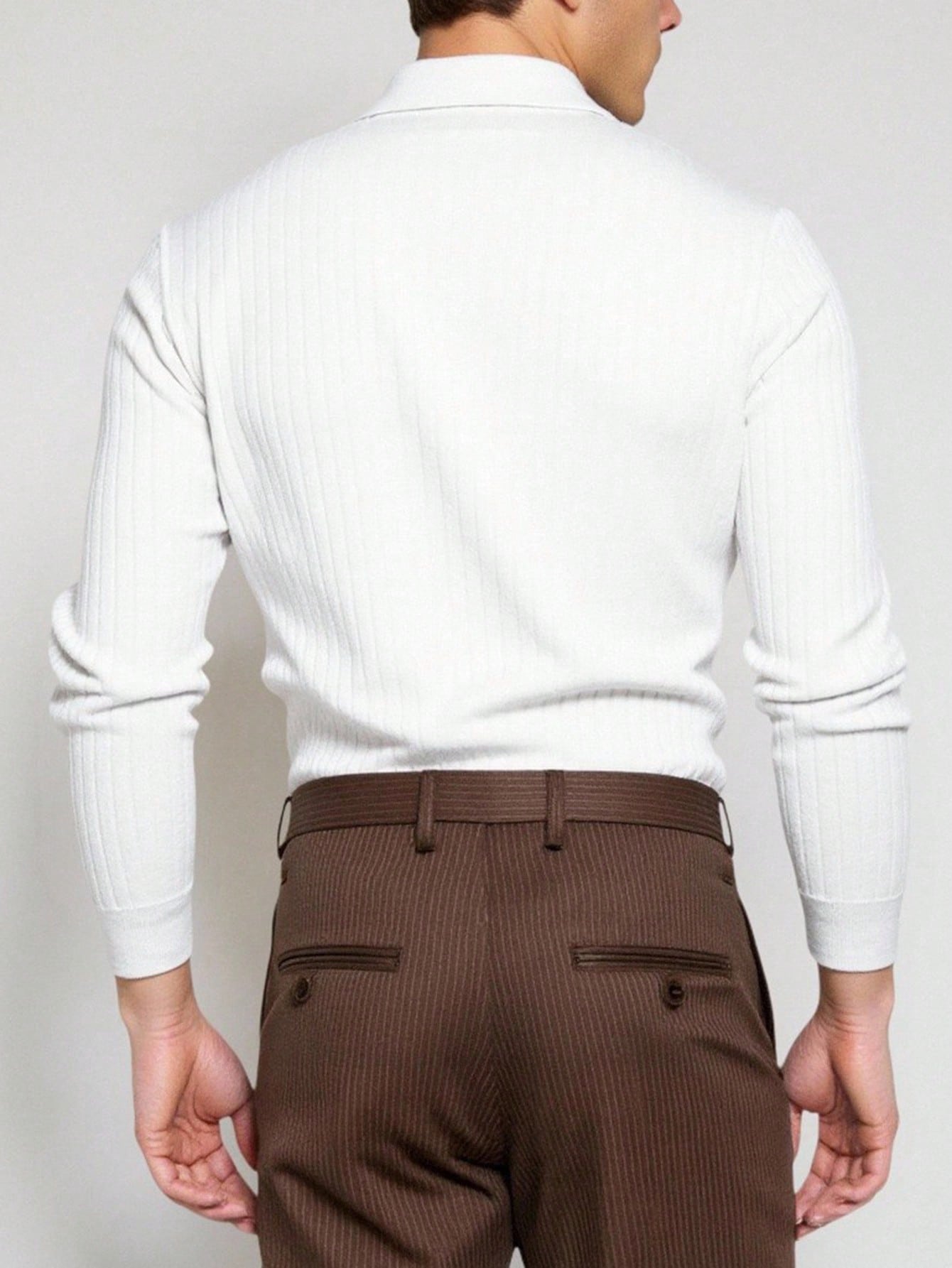 Camisa  Polo  Masculina  Manga Longa Elega