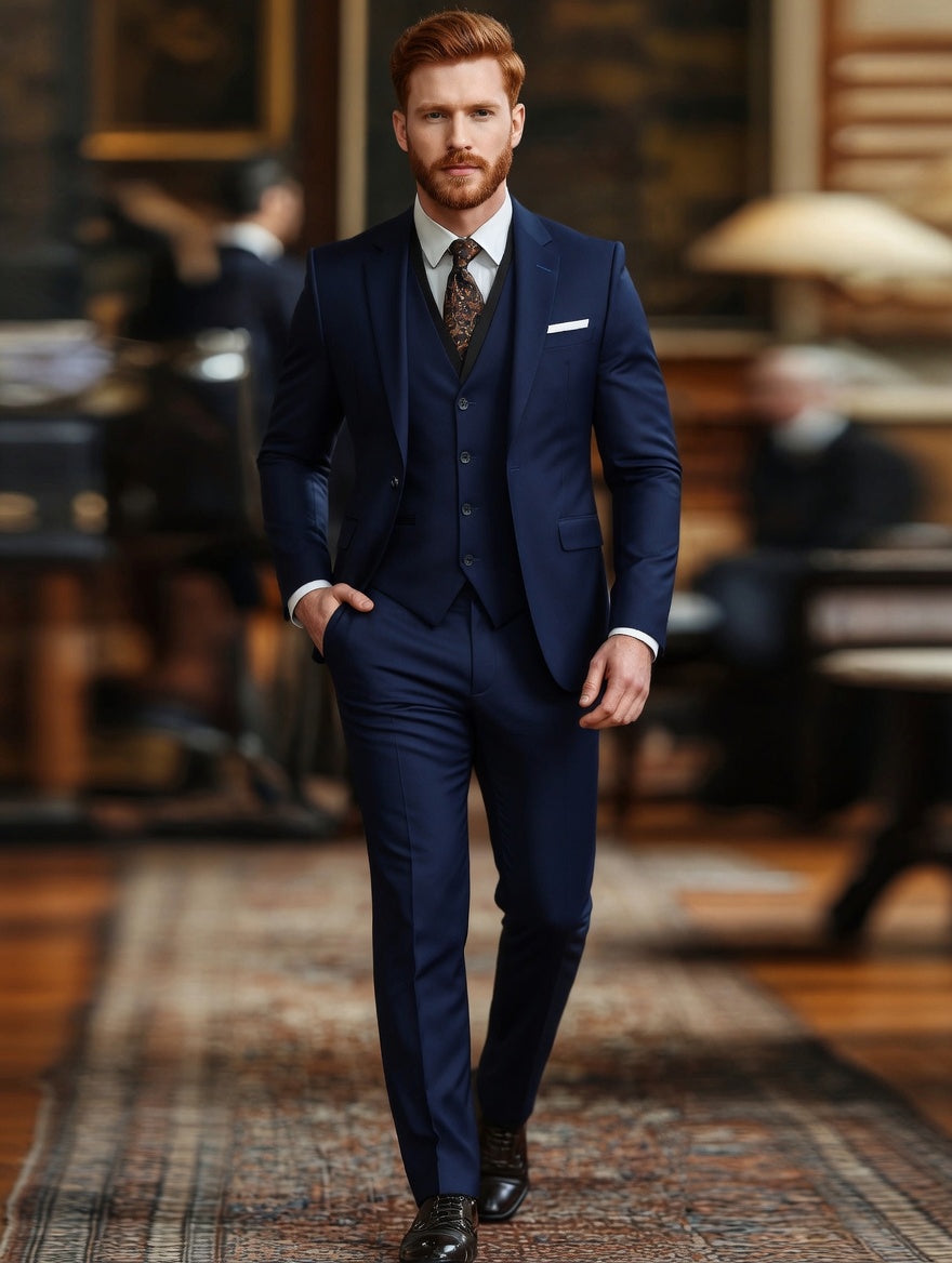 Blazer +Colete +Calça Masculino Slim LuxMen Premium Sharp