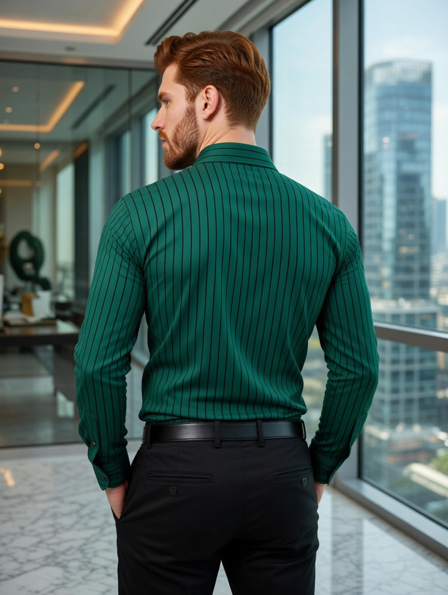 Camisa Casual Elite Masculina Slim Fit LuxMen