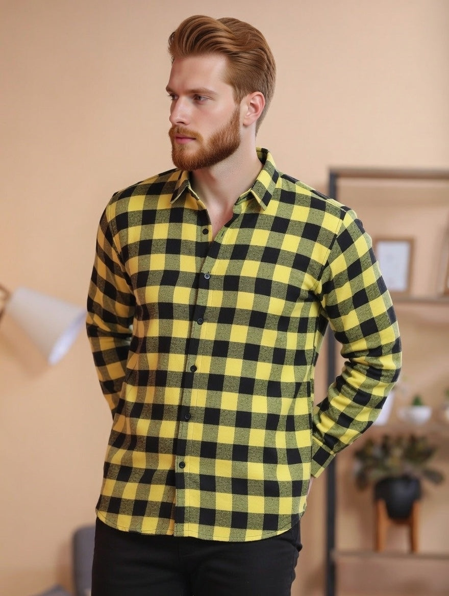 Camisa Masculina  social Xadrez Eco Men