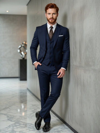 Blazer +Colete +Calça Masculino Slim LuxMen Premium Sharp