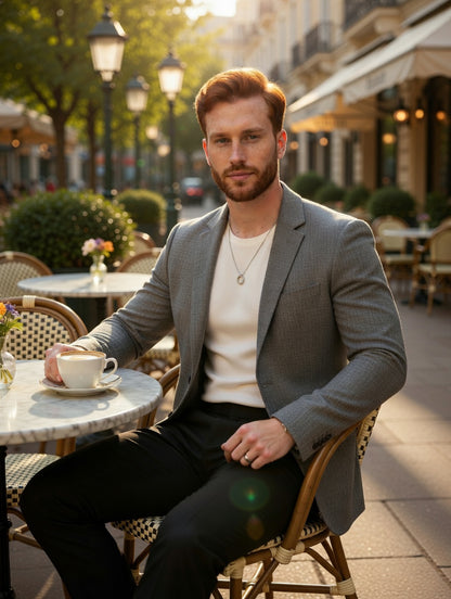 Blazer Masculino LuxMen Elegance Fit Core