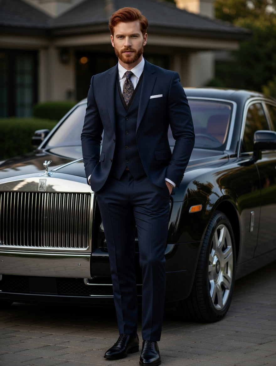 Blazer +Colete +Calça Masculino Slim LuxMen Premium Sharp