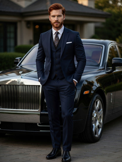 Blazer +Colete +Calça Masculino Slim LuxMen Premium Sharp