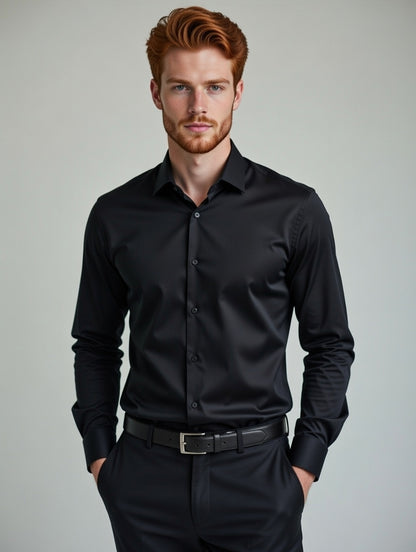 Camisa Masculina Manga Longa   Social Modishc